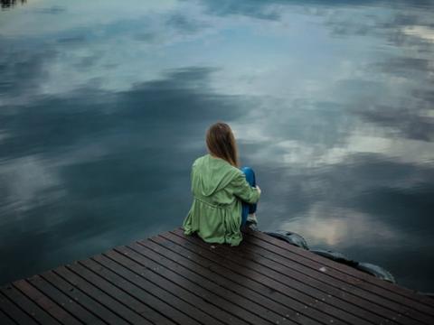 girl looking at water